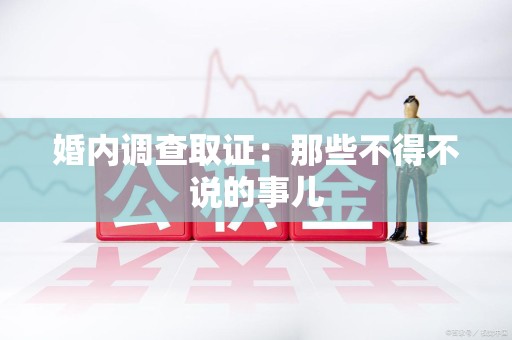 南康婚内调查取证：那些不得不说的事儿