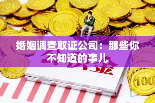 南康婚姻调查取证公司：那些你不知道的事儿