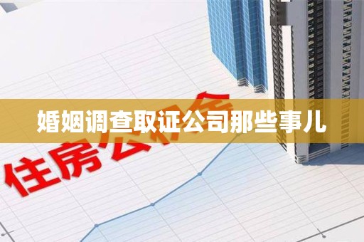 南康婚姻调查取证公司那些事儿