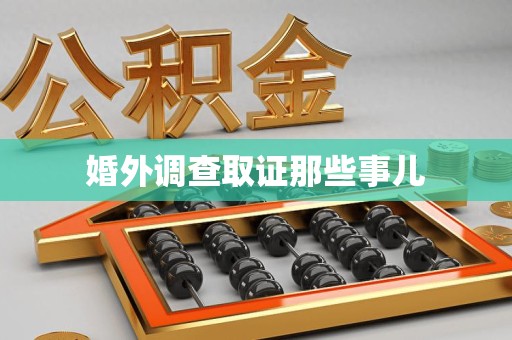 南康婚外调查取证那些事儿
